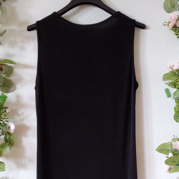 2 Pcs. Cocktail/Party Long Sleeve Jacket & Long Black Dress - Picture 6 of 13